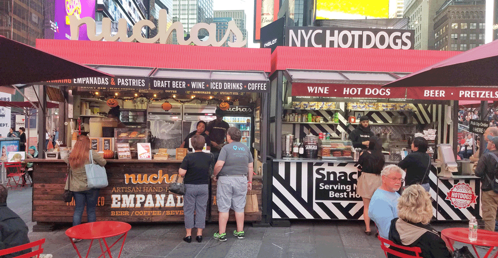 Snack Box & Nuchas in Times Square New York City